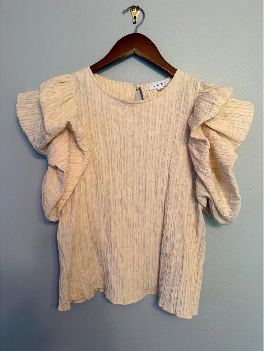 THML Butter Cream Blouse Size XS
